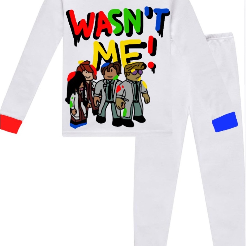 Roblox Colorblock Kids Pajamas Unisex